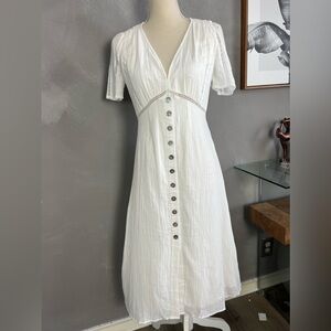 Evelyn Sea Holly Jacquard Halter Dress